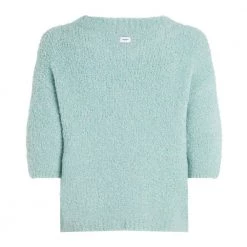 Penn&Ink N.Y Round-neck Knitwear Blue -Dame-strikkegensere Salg unnamed file 1687