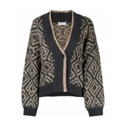 Brunello Cucinelli V-neck Knitwear Beige -Dame-strikkegensere Salg unnamed file 1713