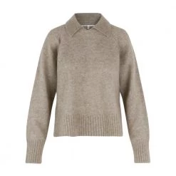 Second Female Brook Knit Collar - Beige Beige -Dame-strikkegensere Salg unnamed file 1742