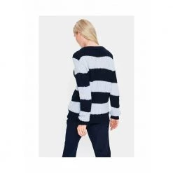 BLÅ SAINT TROPEZ BROOKSSZ PULLOVER Blue -Dame-strikkegensere Salg unnamed file 1758