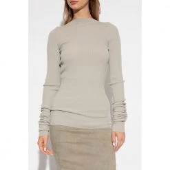 Rick Owens Top With Cut-out Gray 9 Rick Owens Top With Cut-out Gray -Dame-strikkegensere Salg unnamed file 1766