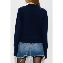 Rag & Bone Ribbed Sweater Blue -Dame-strikkegensere Salg unnamed file 1769