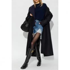 Rag & Bone Ribbed Sweater Blue -Dame-strikkegensere Salg unnamed file 1770