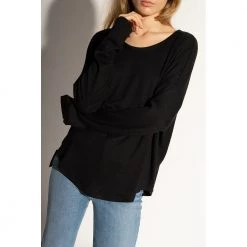 Rag & Bone Long-sleeved Top Black -Dame-strikkegensere Salg unnamed file 1810