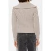 Ami Paris Wool Sweater With Collar Beige