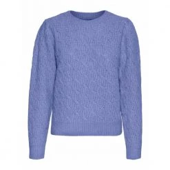 Blå Vero Moda Vmlola Ls O-Neck Blouse Ga Genser Blue -Dame-strikkegensere Salg unnamed file 1825
