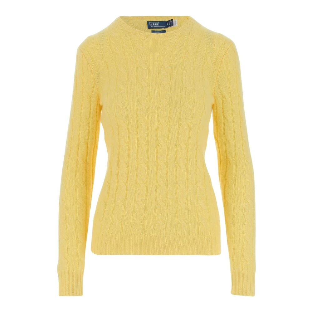 Ralph Lauren Sweater Made Of Pure Cashmere Yellow 2 Ralph Lauren Sweater Made Of Pure Cashmere Yellow - Bilde 2