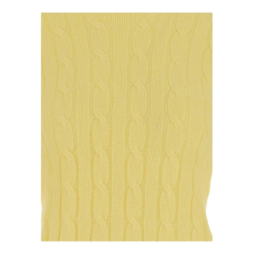 Ralph Lauren Sweater Made Of Pure Cashmere Yellow 3 Ralph Lauren Sweater Made Of Pure Cashmere Yellow - Bilde 3