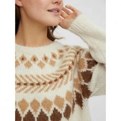 Beige Vero Moda Vmfilippa Ls O-Neck Nordic Blouse Ga Boo Genser Beige -Dame-strikkegensere Salg unnamed file 1849