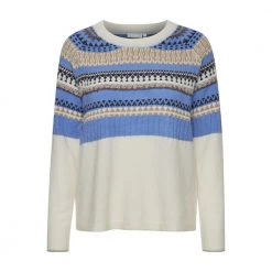 Fransa Sweater White