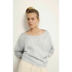 American Vintage Damsville Pullover Gray -Dame-strikkegensere Salg unnamed file 1860