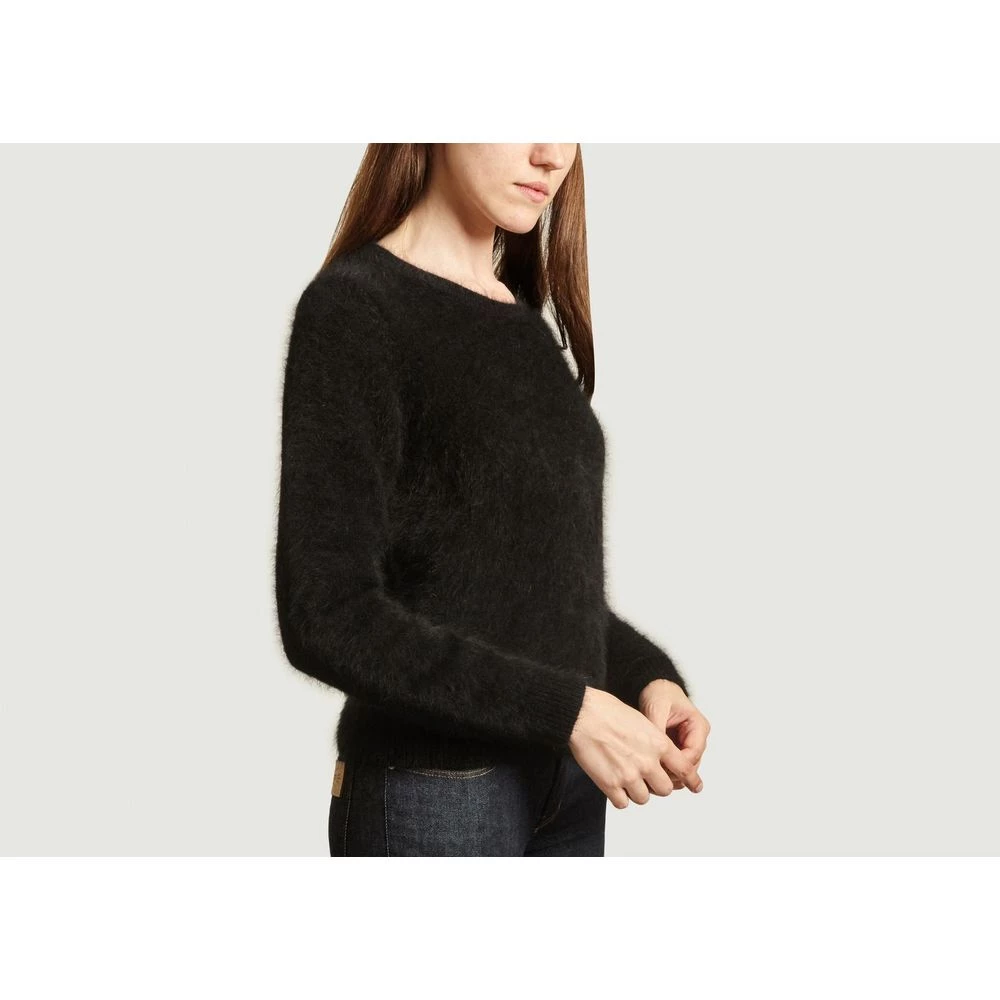 Bellerose Datti Round Neck Sweater Black 4 Bellerose Datti Round Neck Sweater Black - Bilde 4
