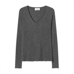 American Vintage Jacksonville Vneck Genser Gray