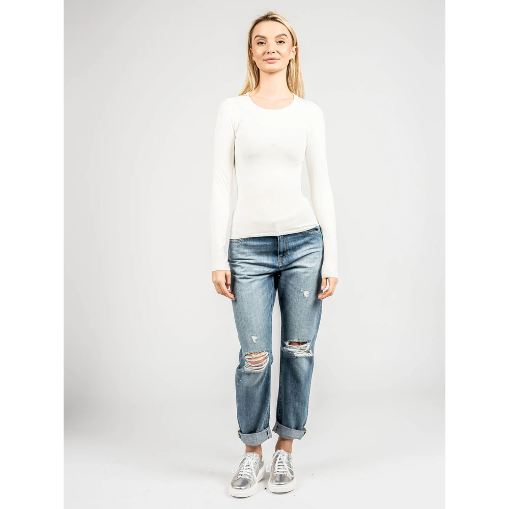 Guess Round-neck Knitwear Beige 4 Guess Round-neck Knitwear Beige - Bilde 4