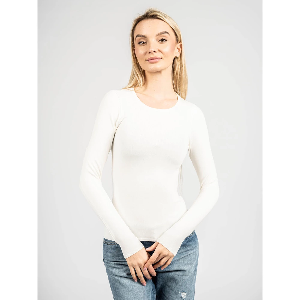 Guess Round-neck Knitwear Beige 5 Guess Round-neck Knitwear Beige - Bilde 5