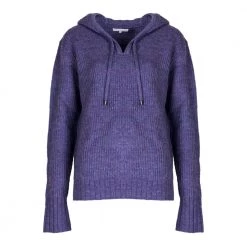 Patrizia Pepe Round-neck Knitwear Purple -Dame-strikkegensere Salg unnamed file 1953