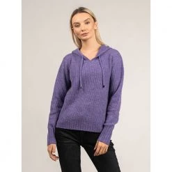Patrizia Pepe Round-neck Knitwear Purple -Dame-strikkegensere Salg unnamed file 1954