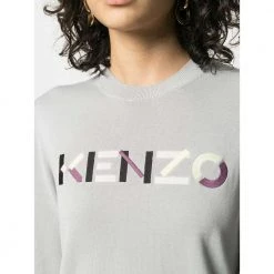 Kenzo Round-neck Knitwear Gray