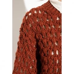 Forte Forte Sweater With Openwork Knit Brown