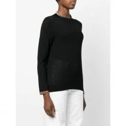 Paul Smith Round-neck Knitwear Black 7 Paul Smith Round-neck Knitwear Black -Dame-strikkegensere Salg unnamed file 1980