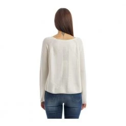 Manila Grace Round-neck Knitwear White -Dame-strikkegensere Salg unnamed file 2003