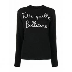 MC2 Saint Barth Round-neck Knitwear Black -Dame-strikkegensere Salg unnamed file 2036