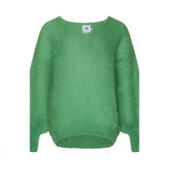 Grønn Tiffany Daisy Mohair Sweater Bright Green Genser Green