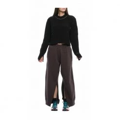 MM6 Maison Margiela Round-neck Knitwear Black -Dame-strikkegensere Salg unnamed file 2046