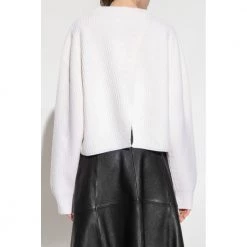 Forte Forte Oversize Sweater White -Dame-strikkegensere Salg unnamed file 2055