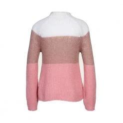 Semicouture Sweater With Stripes Pink -Dame-strikkegensere Salg unnamed file 2069