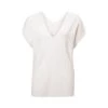 YAYA 1000578-214 Sleeveless Sweater Rib White