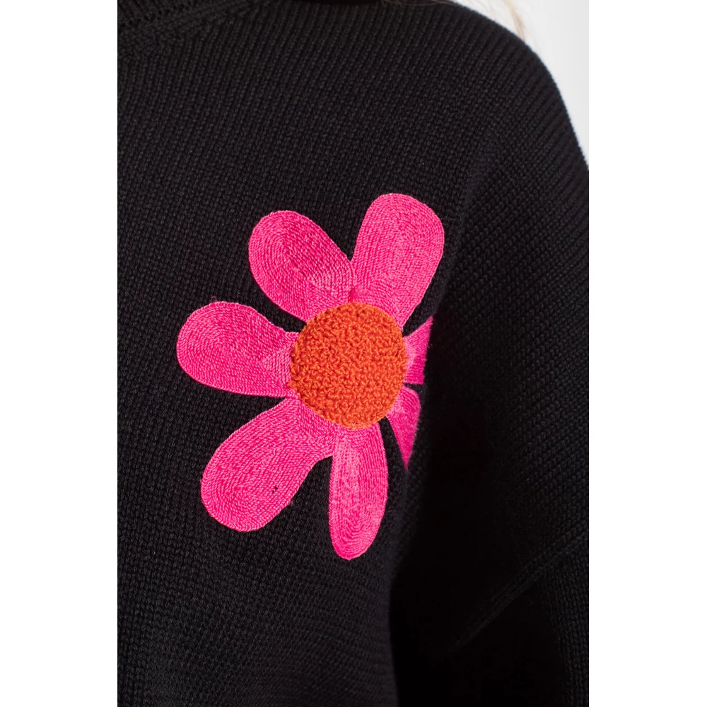 PS By Paul Smith Sweater With Floral Motif Black 3 PS By Paul Smith Sweater With Floral Motif Black - Bilde 3