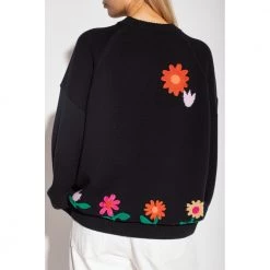 PS By Paul Smith Sweater With Floral Motif Black 8 PS By Paul Smith Sweater With Floral Motif Black -Dame-strikkegensere Salg unnamed file 2098