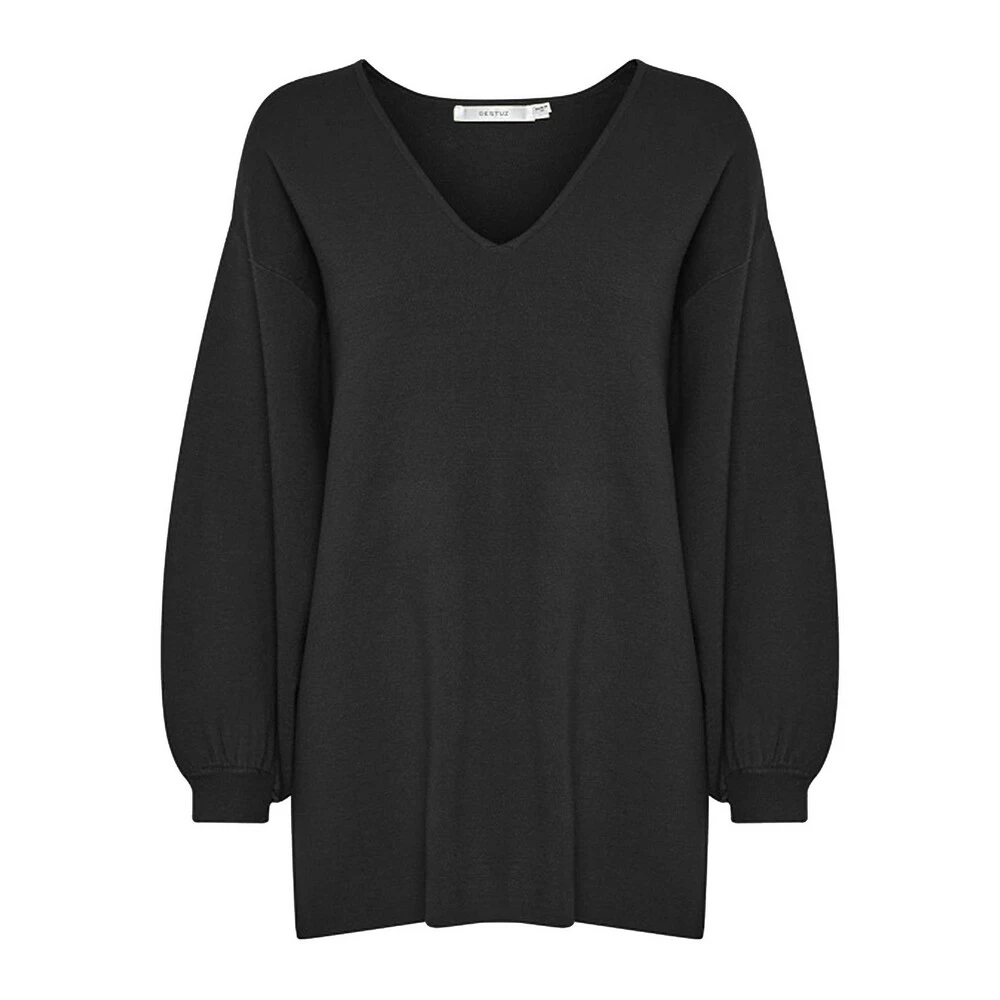 Gestuz Talligz V-Neck Sweater 10905936 Black 1 Gestuz Talligz V-Neck Sweater 10905936 Black