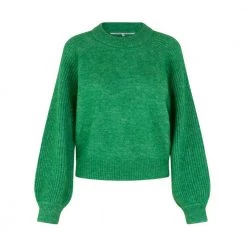 Second Female Knit O-Neck Green -Dame-strikkegensere Salg unnamed file 2148