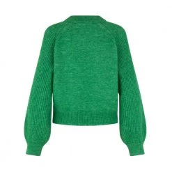 Second Female Knit O-Neck Green -Dame-strikkegensere Salg unnamed file 2151