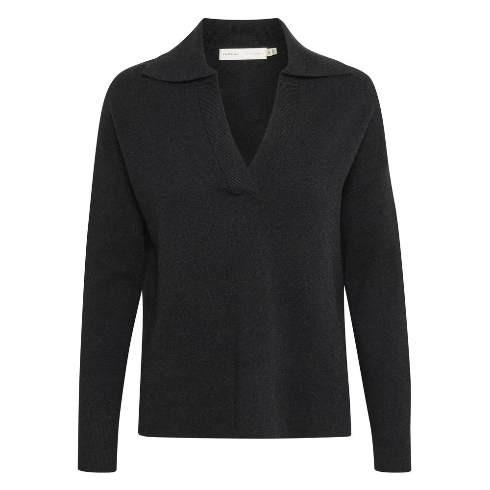 InWear JumoIW Polo Pullover Gray 2 InWear JumoIW Polo Pullover Gray - Bilde 2