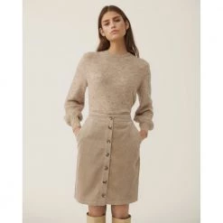 Moss Copenhagen Imaya Pepper .- 15865 Beige -Dame-strikkegensere Salg unnamed file 2181