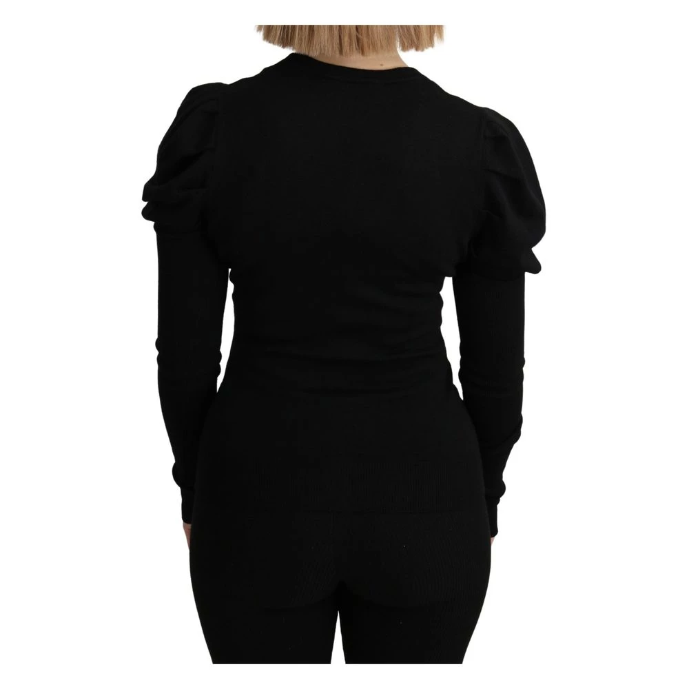 Dolce & Gabbana Floral Long Sleeve Sweater Black 2 Dolce & Gabbana Floral Long Sleeve Sweater Black - Bilde 2