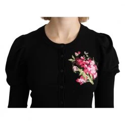 Dolce & Gabbana Floral Long Sleeve Sweater Black 8 Dolce & Gabbana Floral Long Sleeve Sweater Black -Dame-strikkegensere Salg unnamed file 2188