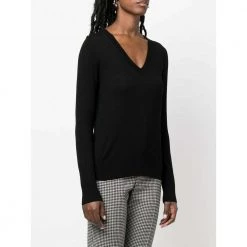 Allude V-neck Knitwear Black
