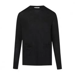 Moncler Pouch Pocket Jumper Black