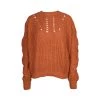 Tricot Summer Pointelle Sweater Brown