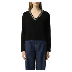 Liu Jo MAGLIA CHIUSA Black 5 Liu Jo MAGLIA CHIUSA Black -Dame-strikkegensere Salg unnamed file 23