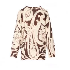 Etro Round-neck Knitwear Beige -Dame-strikkegensere Salg unnamed file 2317