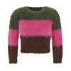 Dsquared2 Crop Strip Pullover Pink