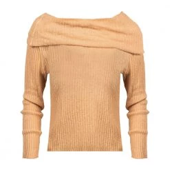 Patrizia Pepe Round-neck Knitwear Beige -Dame-strikkegensere Salg unnamed file 2333