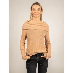 Patrizia Pepe Round-neck Knitwear Beige -Dame-strikkegensere Salg unnamed file 2334