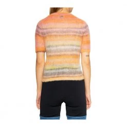 Diesel M-ICAELA Sweater With Short Sleeves Orange -Dame-strikkegensere Salg unnamed file 2353