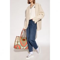 Etro Sweater With Logo Beige